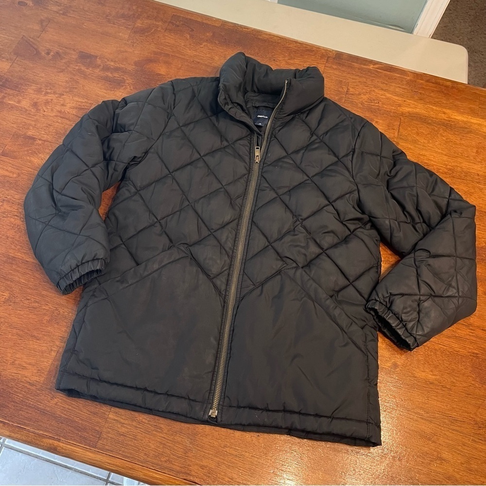Gap Kids Black Quilted puffer coat Jacket size XL 12